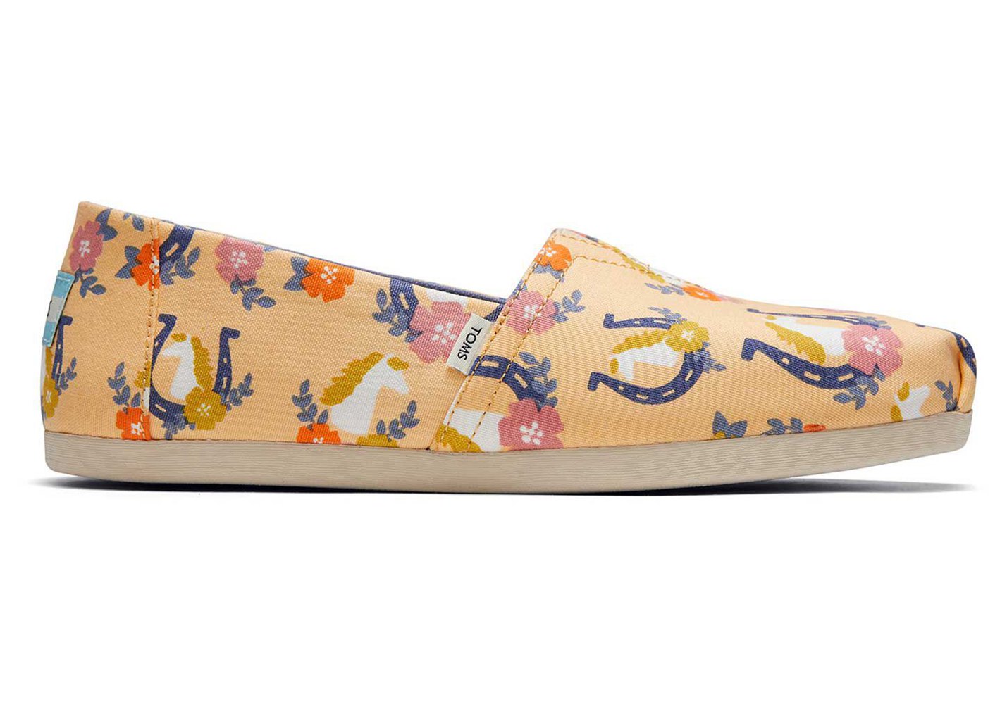 Toms Espadryle Damskie Morelowe - Alpargata Floral Horse - 80IJBVLFC